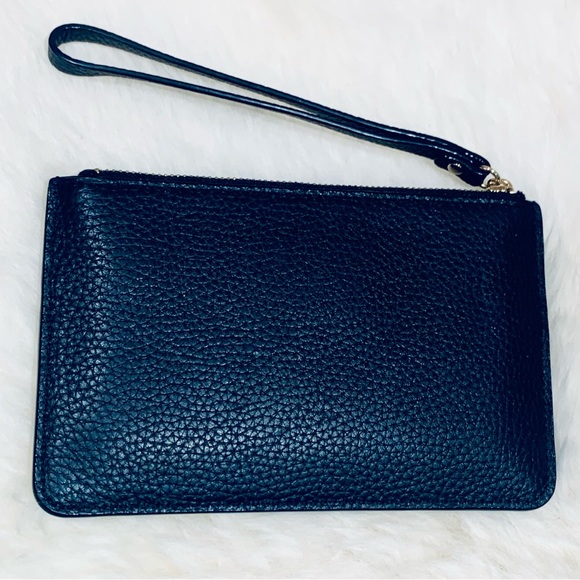 Kate Spade Highland Place Bee Black Leather Wristlet - Picture 10 of 12